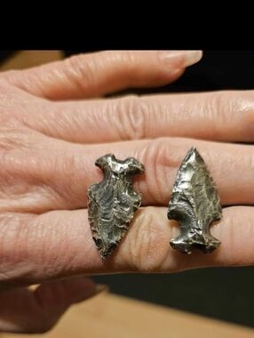 Rare Vintage James Avery Sterling Silver Arrowhead Cuff Links